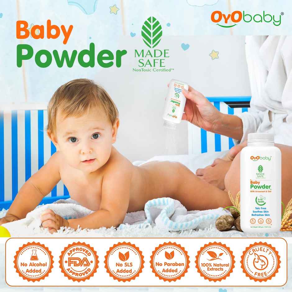 Oyo Baby Combo Moisturizing Natural Lotion & Natural Dusting Baby Powder For New Born