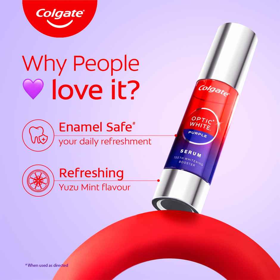 Colgate Visible White Purple Teeth Whitening Serum