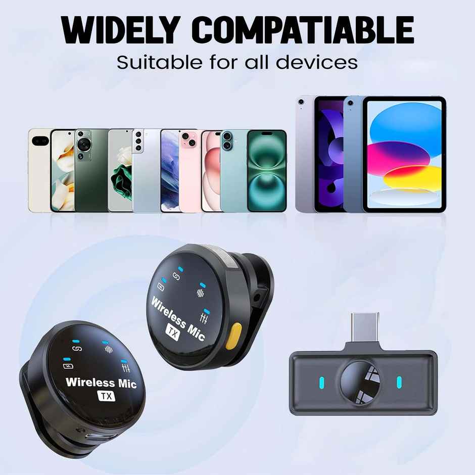KMW 03 Wireless Microphone | Plug and Play | 20m Range | High Sensitivity | Wide Compatibility Sound