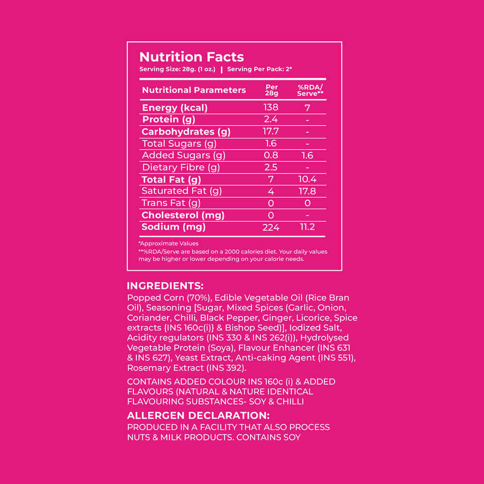 4700BC Korean Popcorn | Kimchi | Jumbo Size | Zero Palm-Oil
