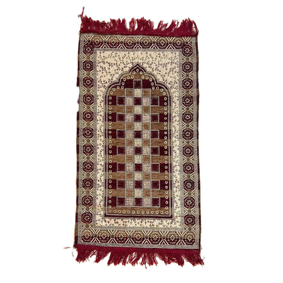 Prayer Worship Mat Maroon and Brown | B-NET