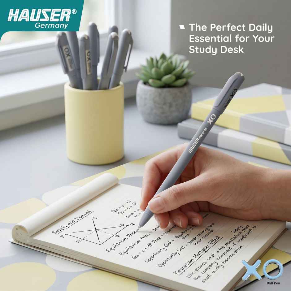 Hauser Xo Ball Pen Black Pack Of 5