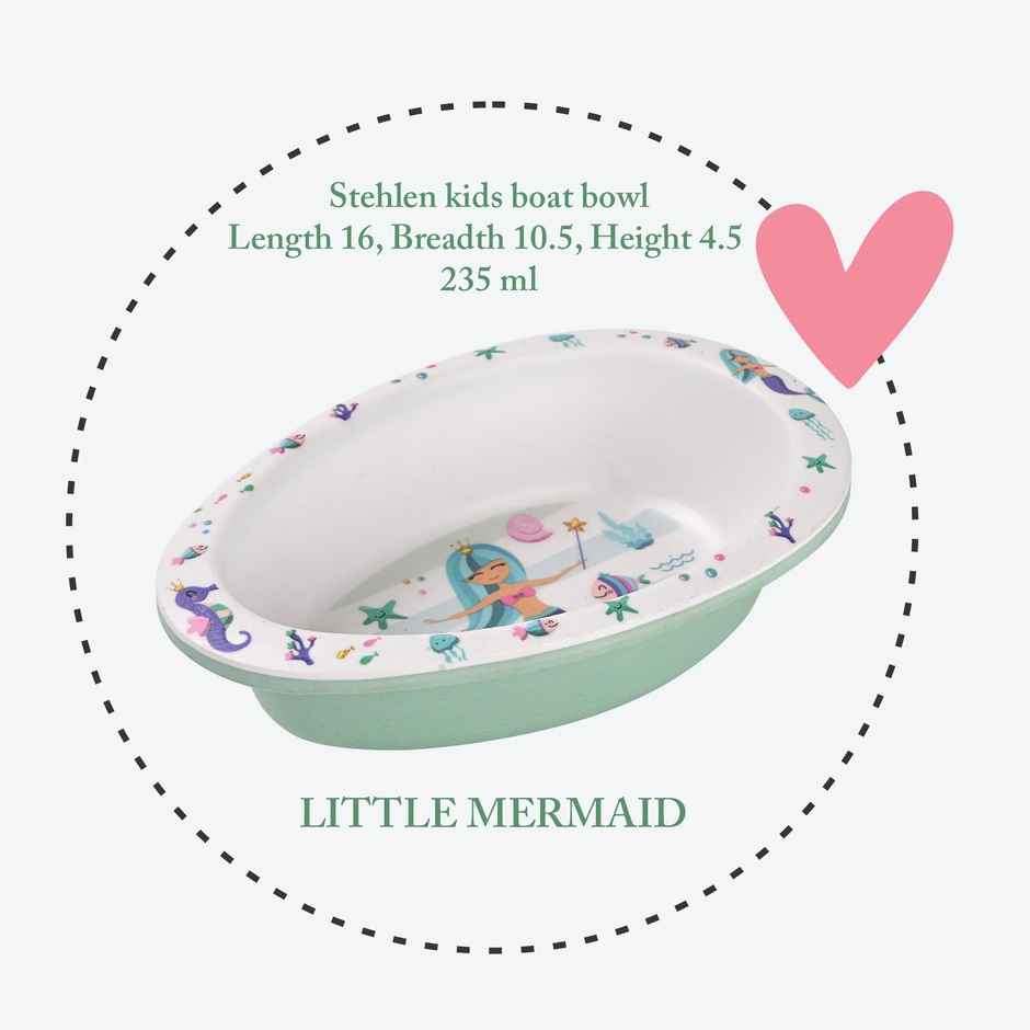 Stehlen Melamine Kids Boat Bowl -Lillte Mermaid
