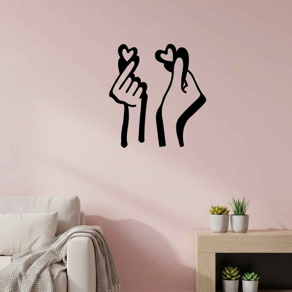 Urbanfix Korean Hearts Wall Art Cutout