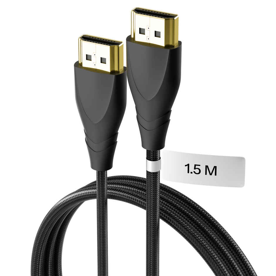 Ailkin HDMI Cable 2.1 | 1.5M, 8K 60Hz 4K 120Hz Ultra High Speed Compatible HDMI Devices | Black