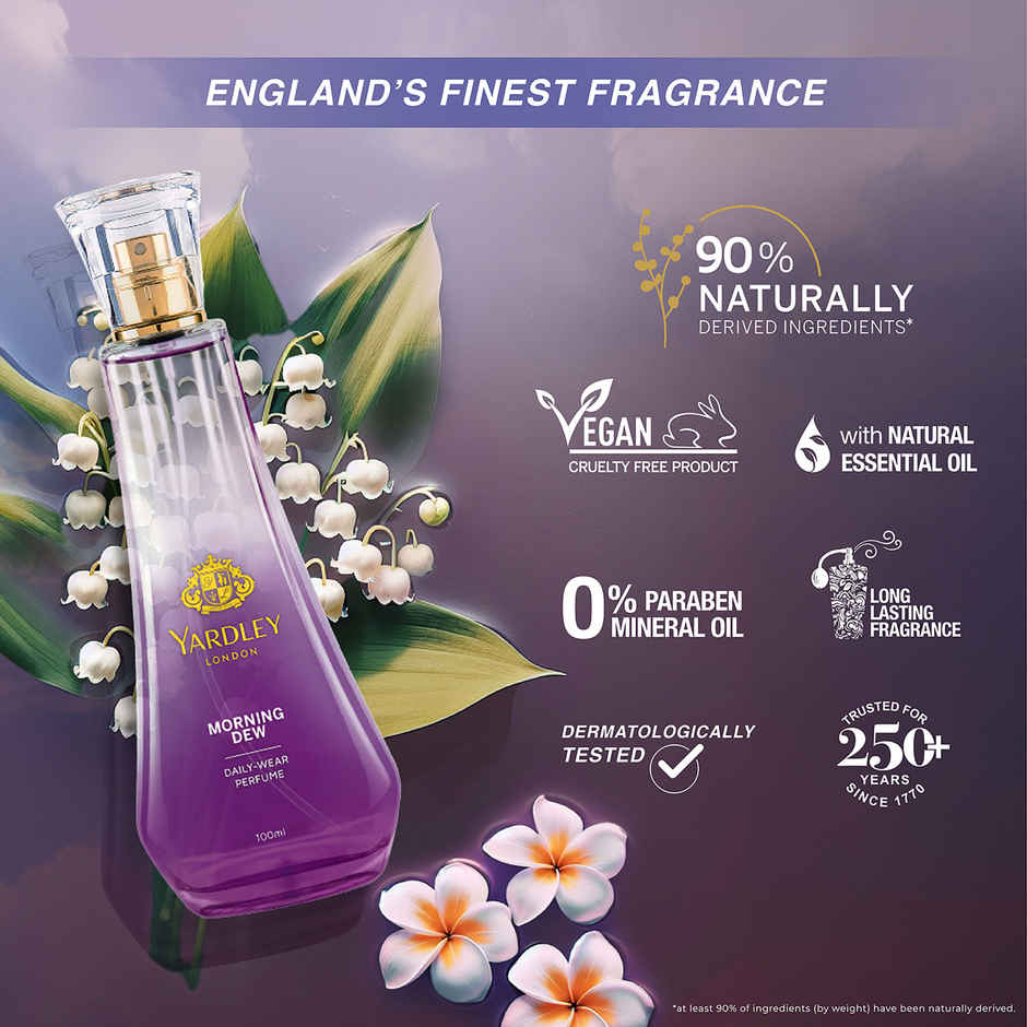 Yardley London Morning Dew Perfume Fresh Floral Scent for Women