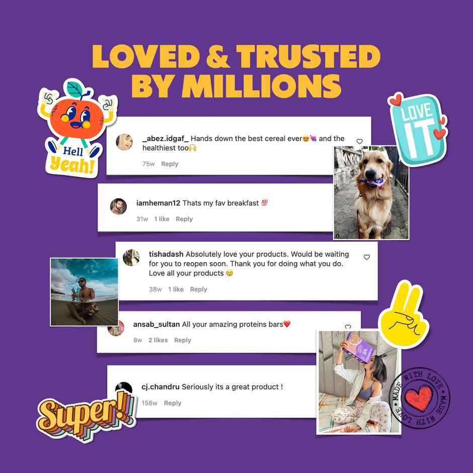 Yoga Bar  Breakfast Protein Bar Chocolate, High Fibre Granola Bar