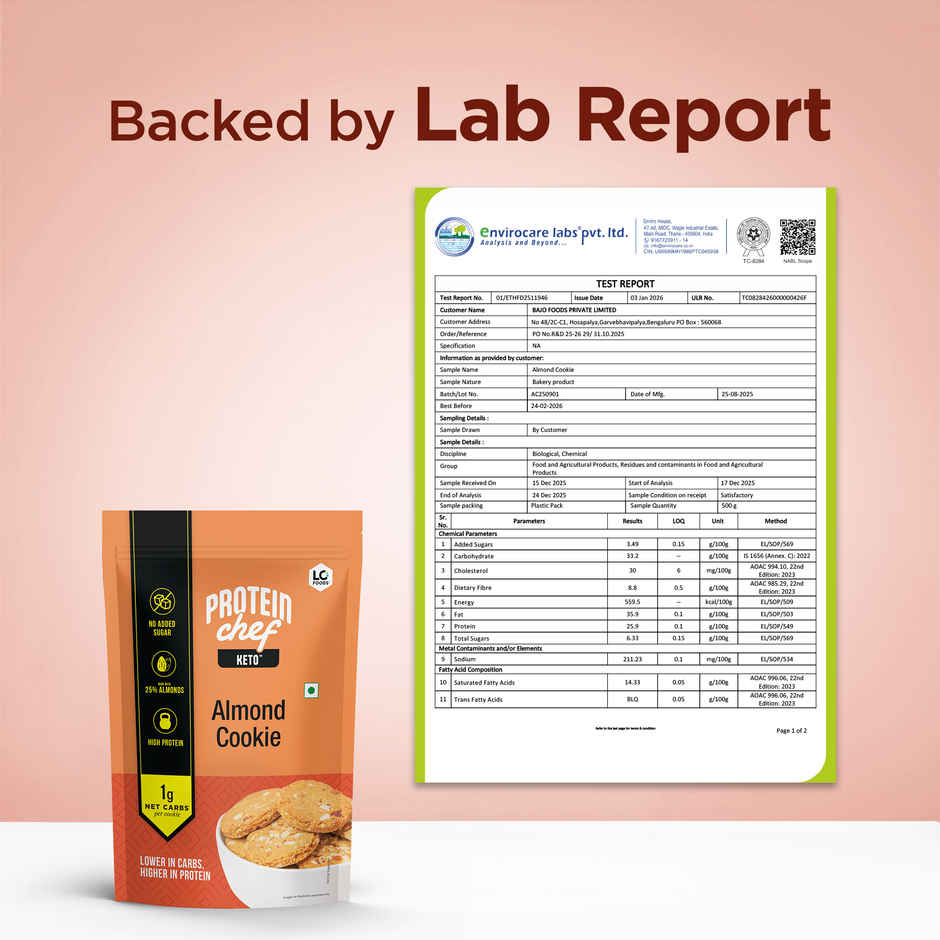 Lo Foods Keto Almond Cookies | No Added Sugar, Lower in Carbs, Higher in protein