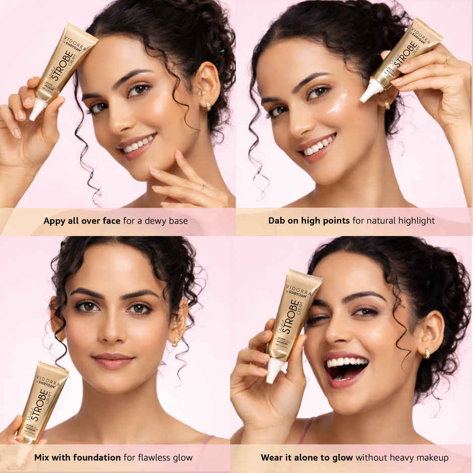 Shryoan Stardust Strobe Cream 4 in 1 Primer Moisturiser with SPF Gold Lustre