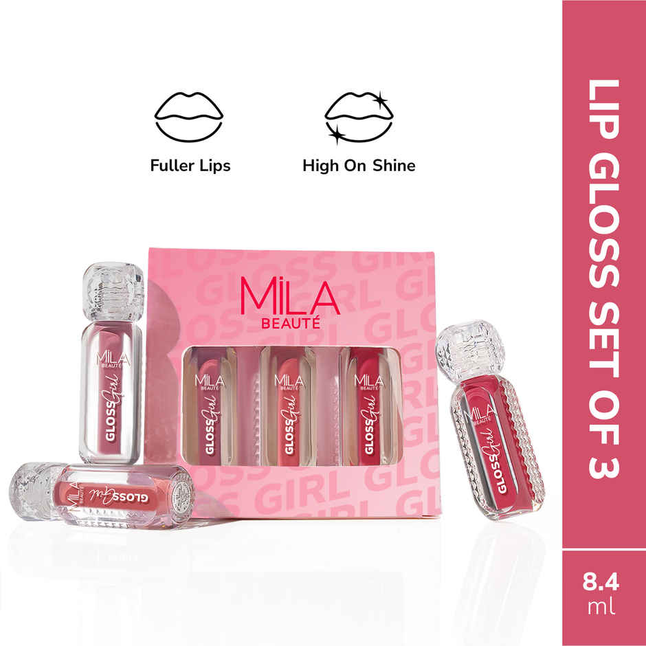 Mila Beaute Gloss Girl Lip Gloss Trio