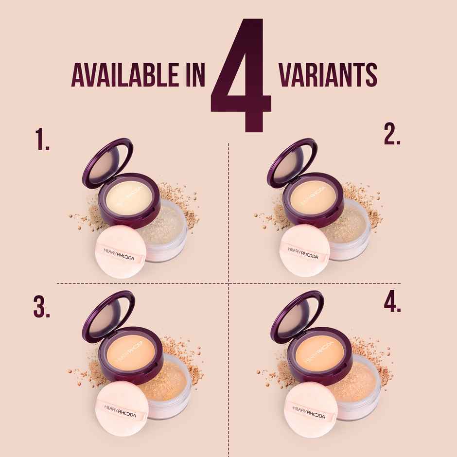 Hilary Rhoda The Setting Duo Compact & Loose Powder | 2-in-1 | Ivory - Shade 01