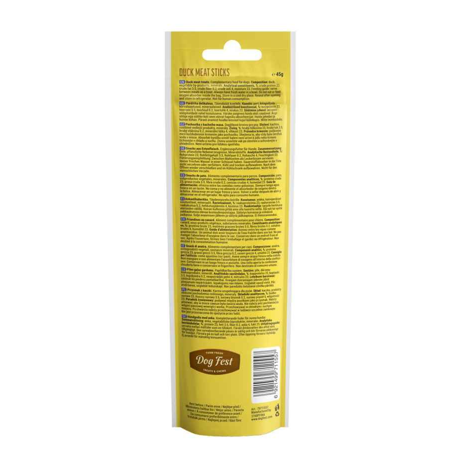 Dogfest Meat Sticks Duck Dog Treat | 100% Natural Dog Snack | Human - Grade Dog Treats