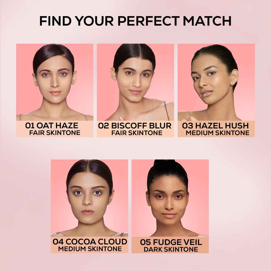 RENEE Bollywood Filter Blurring Matte Finish Liquid Foundation | Lightweight | 01 Oat Haze