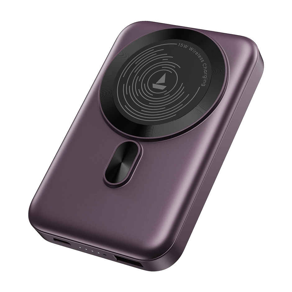 boat EnergyShroom PB331 MagnaCharge Wireless Powerbank | Purple
