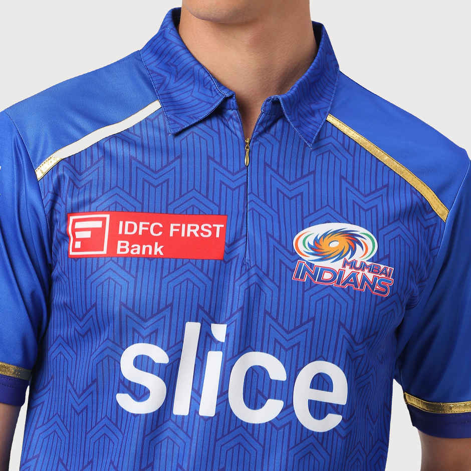 PlayR MI - IPL Fan Men's 100% Polyester Jersey - L