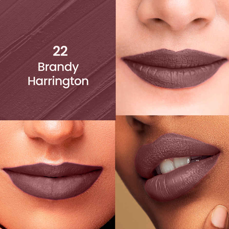 Swiss Beauty HD Matte Lipstick | 22 Brandy Harrington