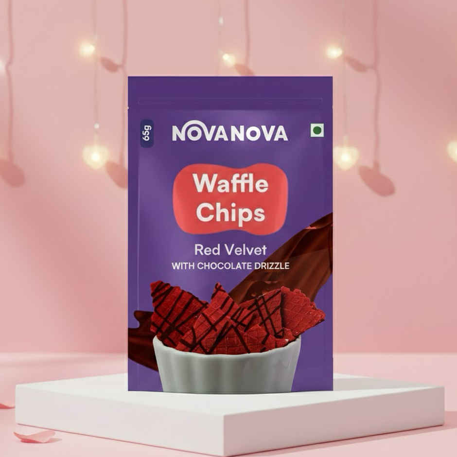 Nova Nova Waffle Chips- Red Velvet with Choco Drizzle