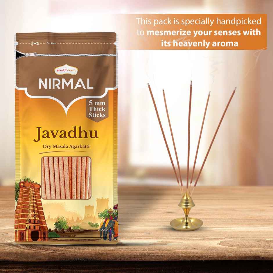 Shubhkart Nirmal Javadhu Dry Masala Agarbatti Zipper