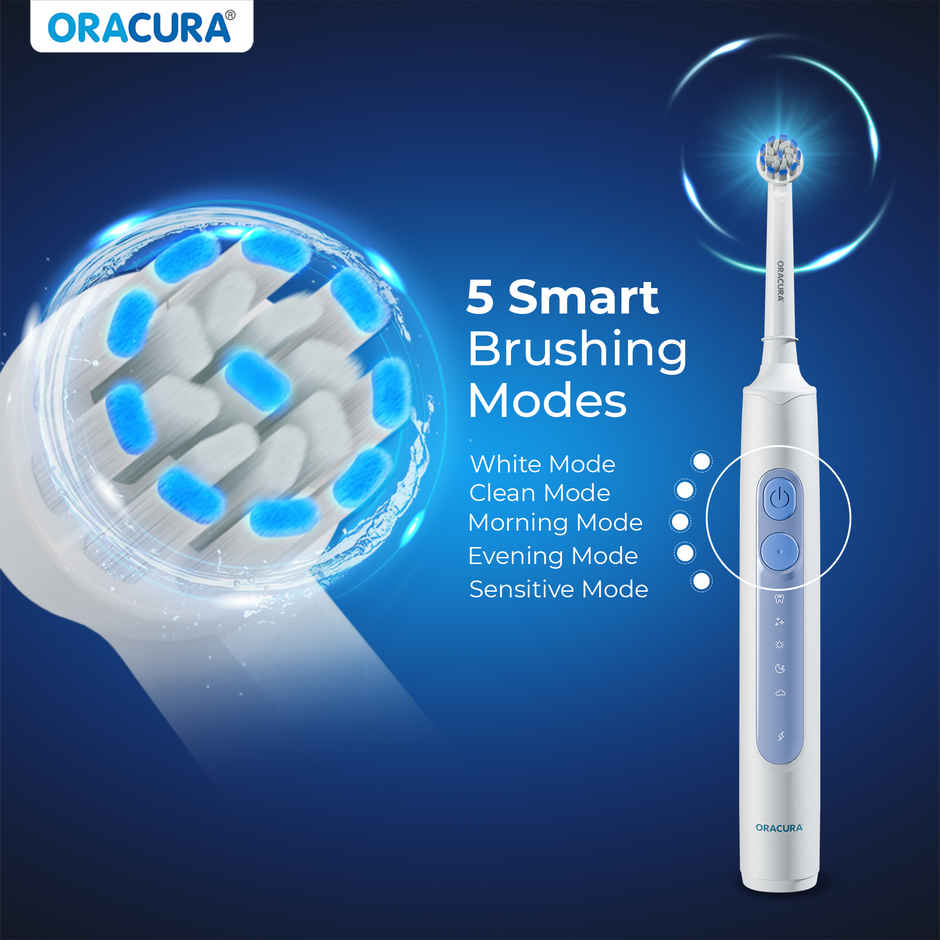 Oracura OB200 Oscillating Rechargeable Electric Toothbrush White