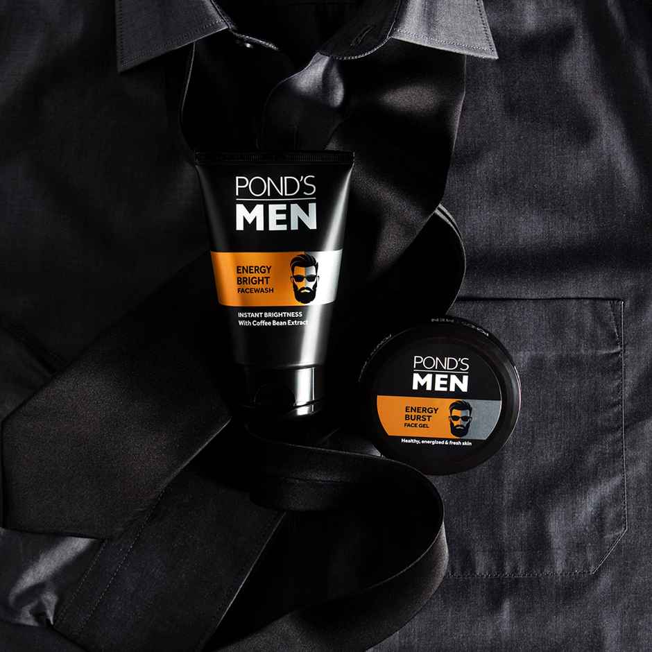 Pond's Men Energy Bright Anti-Dullness Facewash With Coffee Bean