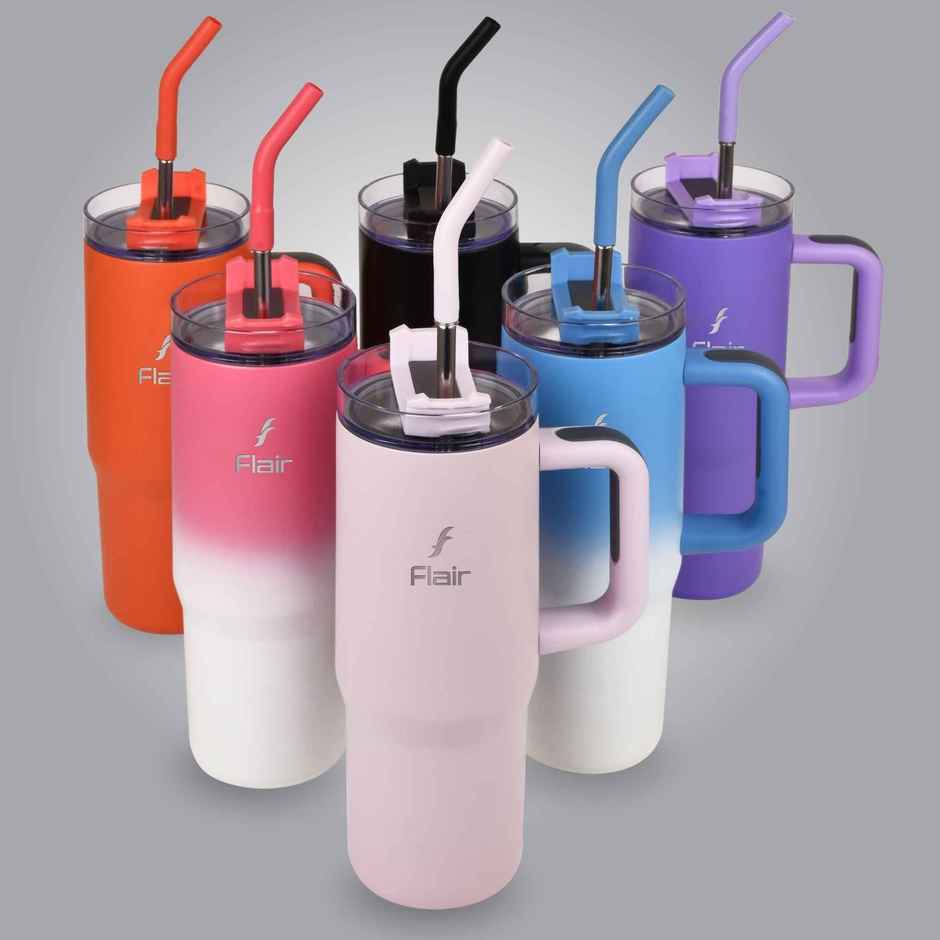 Flair Vogue 750 ml Insulated Stainless Steel Tumbler with Lid | Blue Ombre