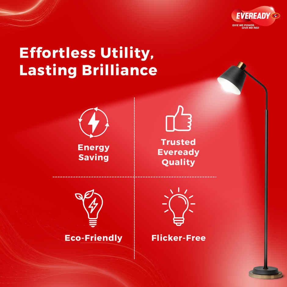 Eveready 9W LED Bulb, Cool Day Light | 6500K, B22 Base, 4kV Surge Protection, Long-Lasting Durability