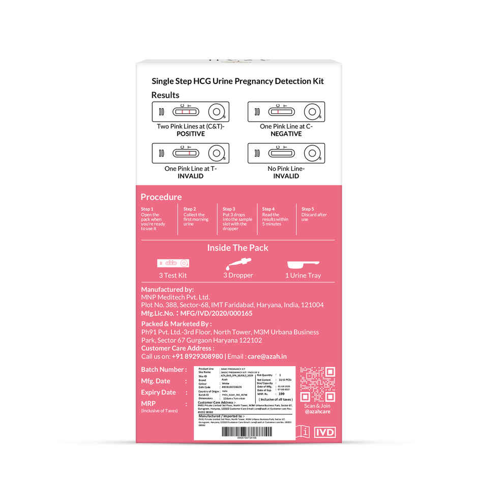Azah Basic Pregnancy Test Kit