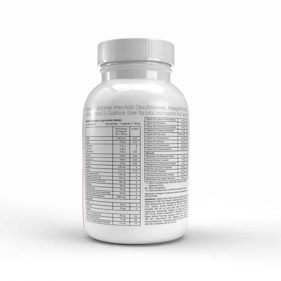 A to Z Woman Multivitamin | Skin, Hair, Hormonal Balance & Energy Support | Biotin, Iron & EPO