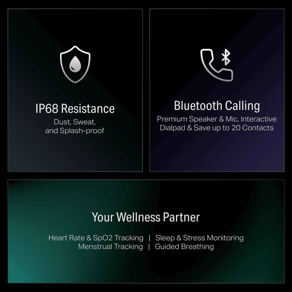 boAt Storm Infinity Smartwatch | 1.83" Display | BT Calling - Deep Blue