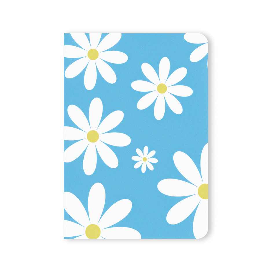Papboo Floral A5 Ruled Set Of 4 Notebooks, 80 Gsm Paper (240 Pages, 21 x 15 cm, Blue)