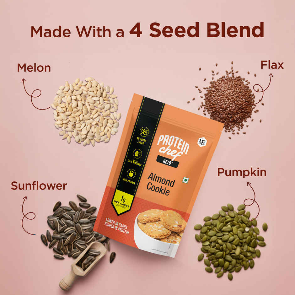 Lo Foods Keto Almond Cookies | No Added Sugar, Lower in Carbs, Higher in protein