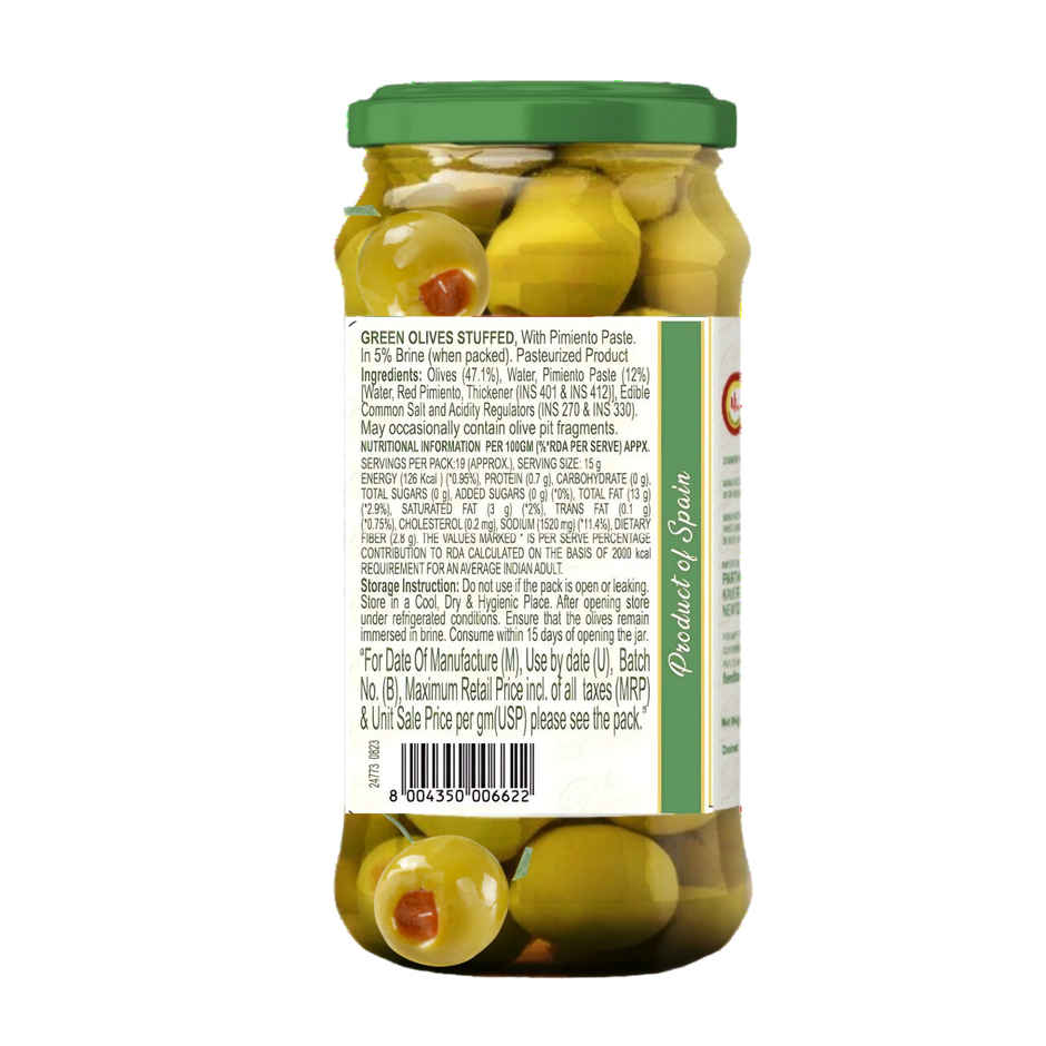 Pasta ZARA Stuffed Green Olives with Pimiento Paste