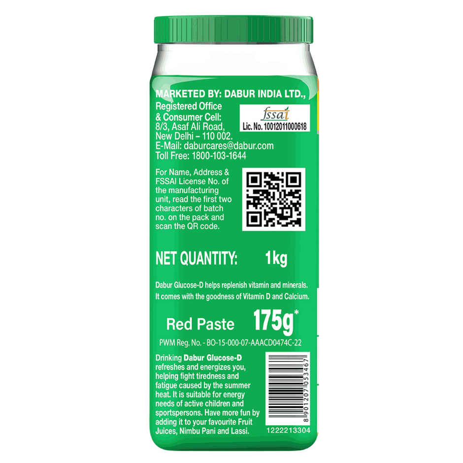 Dabur Health Care Lemon Glucose-D Powder