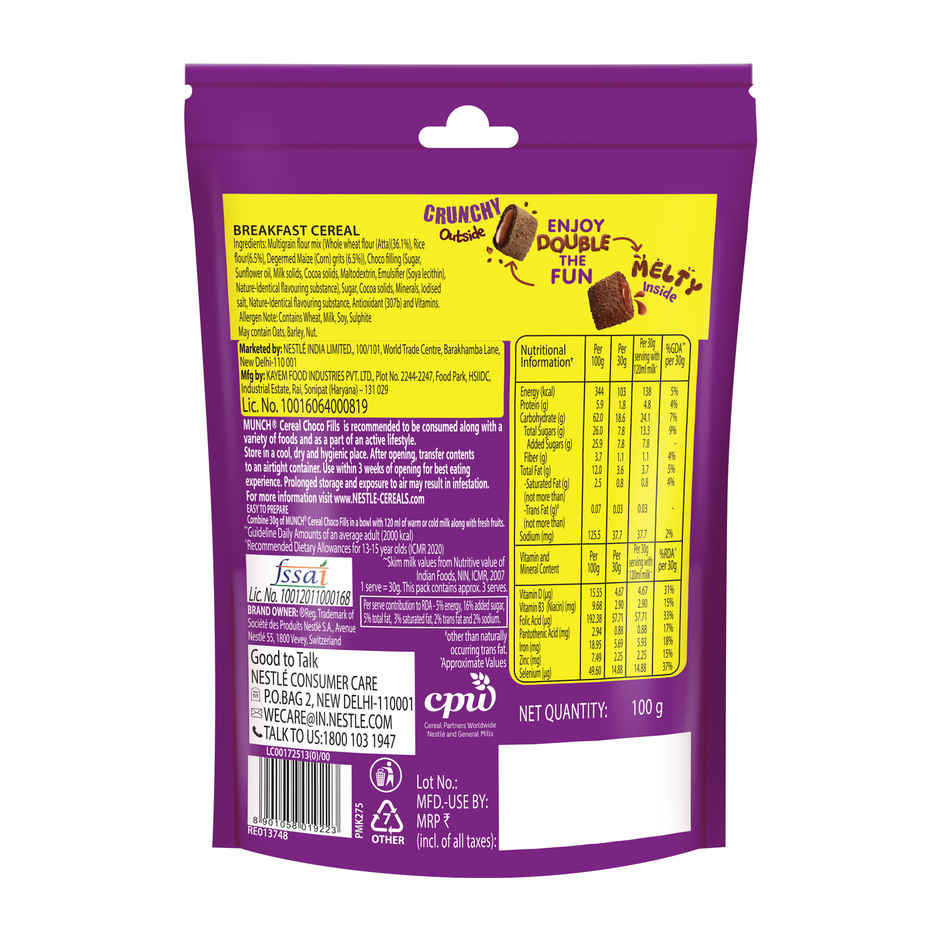 Nestle Munch Cereal Choco Fills