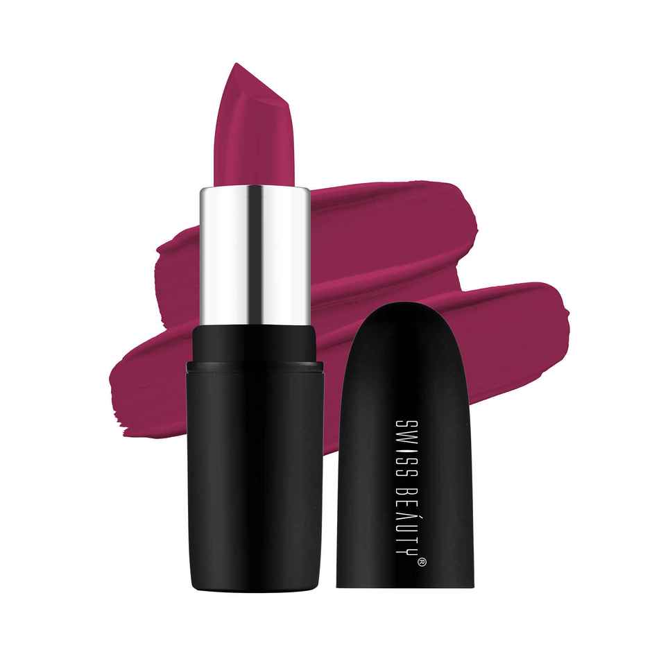 Swiss Beauty Pure Matte Lipstick | 219 Hot Pink