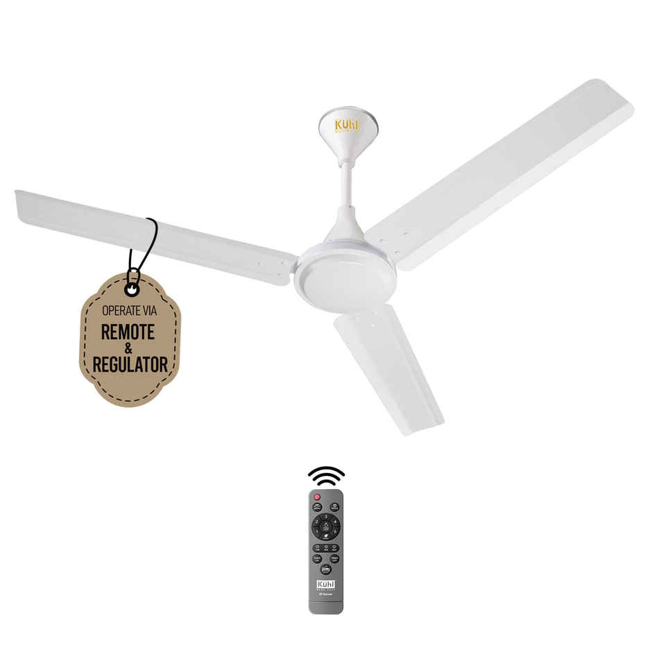 KUHL Fest B1 1200MM Power Saving BLDC Ceiling Fan | 28W | Saves Upto 65% Electricity | White