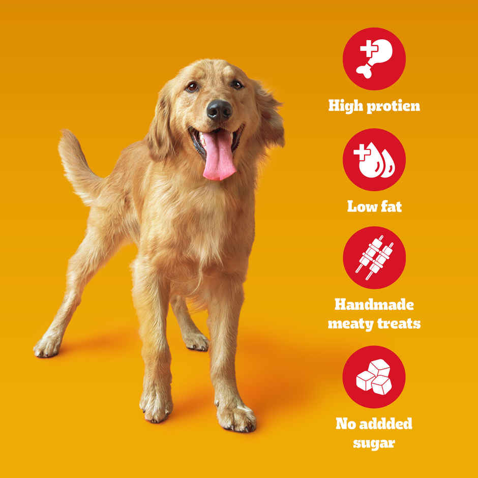 Pedigree Ranchos Spiral Wrap 1+ Y | Dog Treats | Chicken & Smokey Lamb Flavour