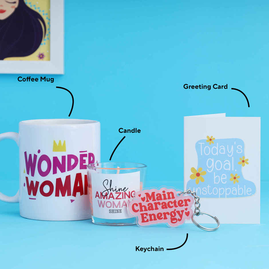 Wonder Woman Mug Hamper | Oye Happy