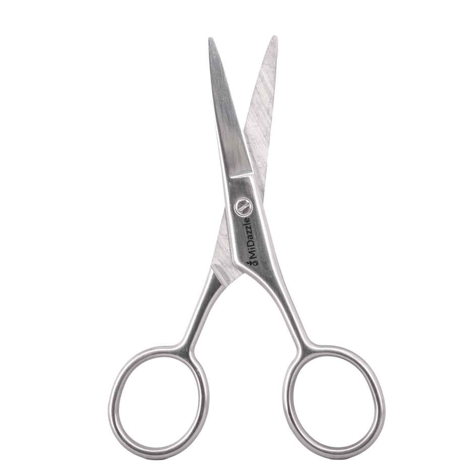 Midazzle Grooming Scissor Stainless Steel, for Nose, Eyebrows, Beard and Moustache Trimming