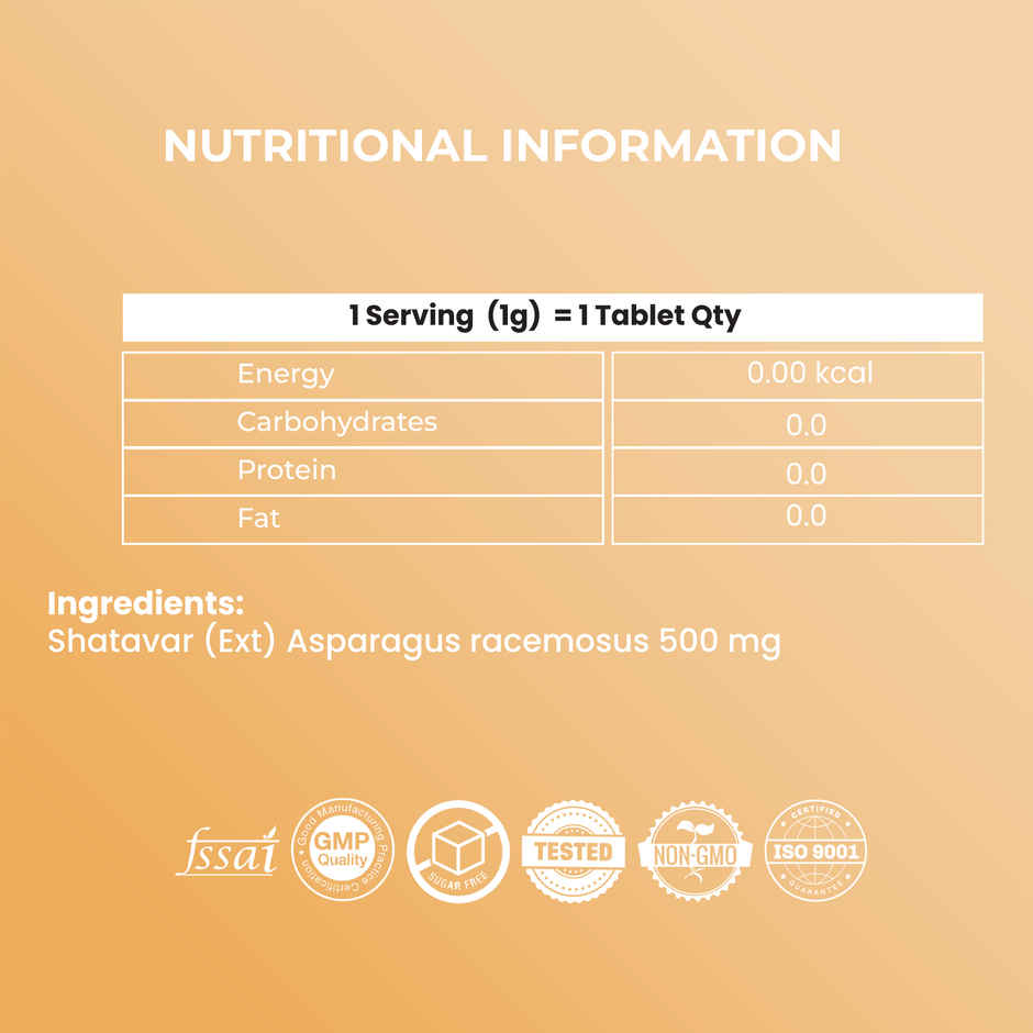 OYB Shatavari Tablets for Women's Health & Hormonal Balance | 30 Tablets | OYB Shatavari