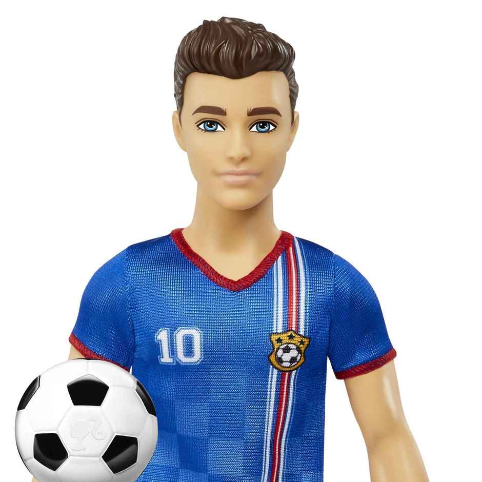 Barbie Soccer Doll - Cropped Hair | Colorful Uniform |Soccer Ball |Cleats |Tall Socks |Great Sports