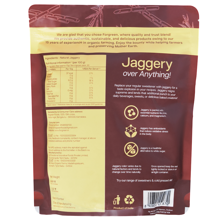 Forgreen Natural Sugarcane Jaggery Powder