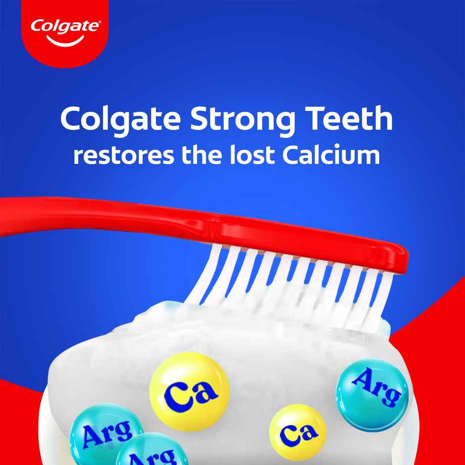 Colgate Strong Teeth Anticavity Toothpaste (With Free Toothbrush) Combo