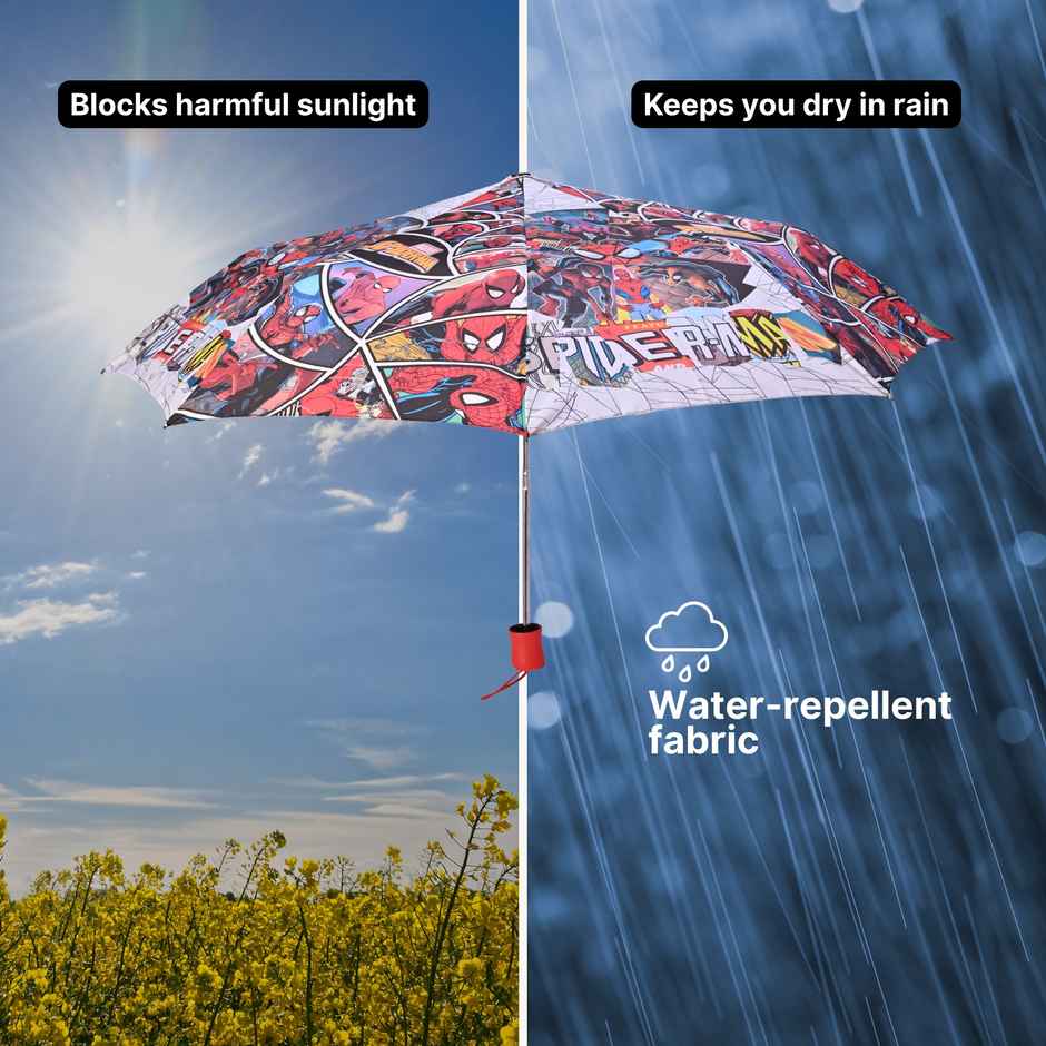 Citizen 3 Fold Manual Kids Umbrella Spiderman Print