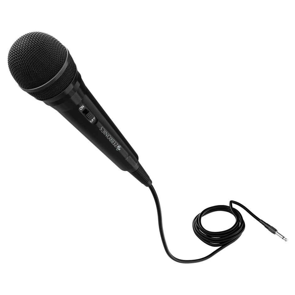 Zebronics MP100 Wired Microphone | 6.3 mm Jack | High Sensitivity Cardioid | 2.9 m Cable