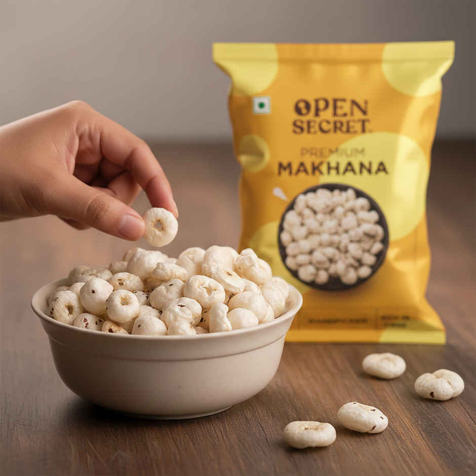 Open Secret Plain Makhana | Roasted & Crunchy | Healthy Superfood | Rich in Protein