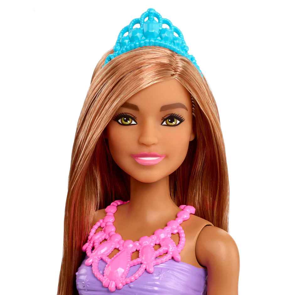 Barbie Dreamtopia Princess Doll Brunette Blue Skirt and Tiara