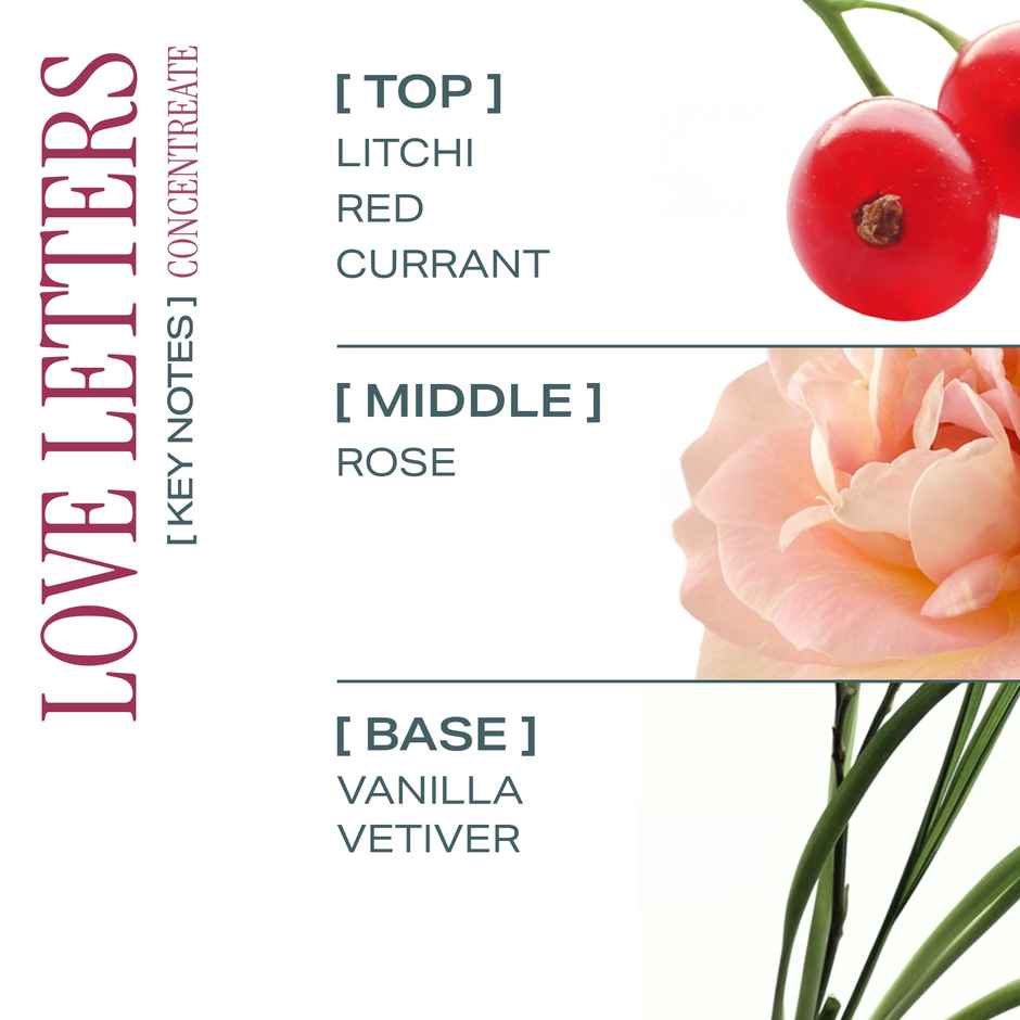 HIRA Love Letters Eau De Perfume | Mini | For Woman | Fruity Floral & Vanilla Scent