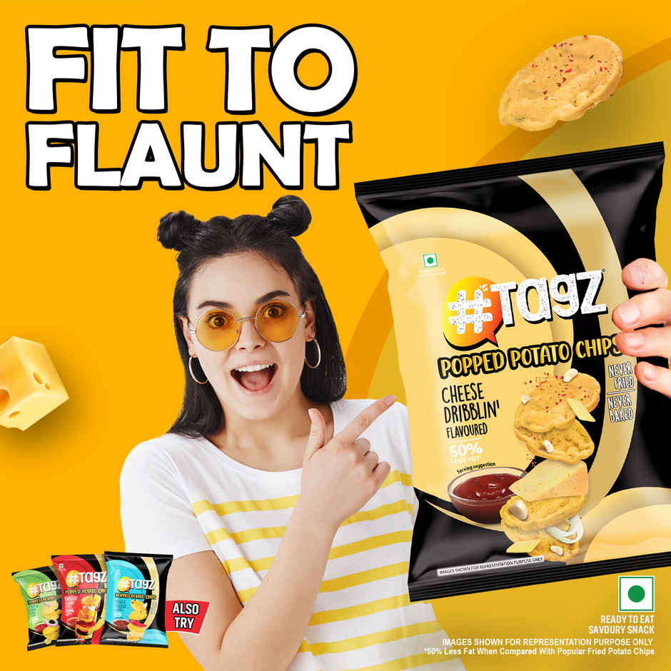 Tagz Popped Potato Chips Cheese