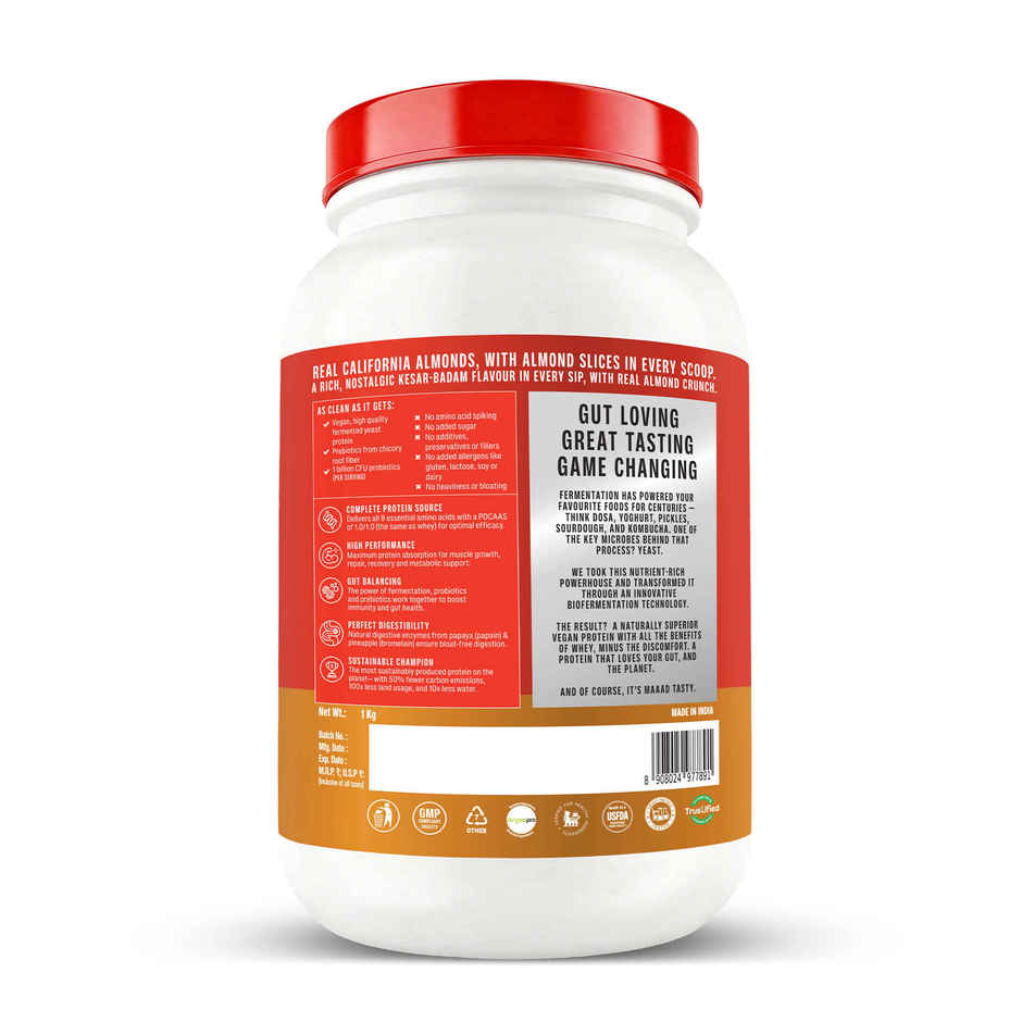 SuperYou Pro Fermented Yeast Protein - Kesar Badam | 24g Protein Per Scoop